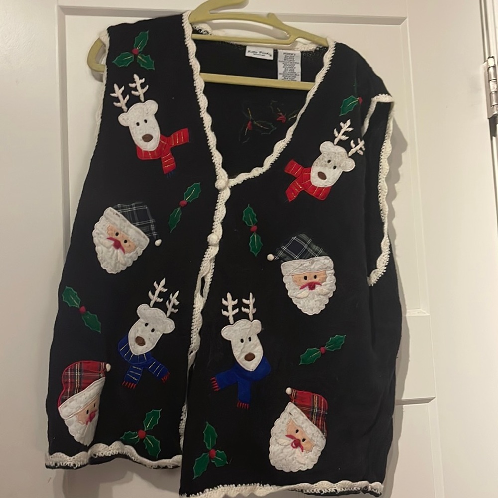 Vintage Christmas sweater vest